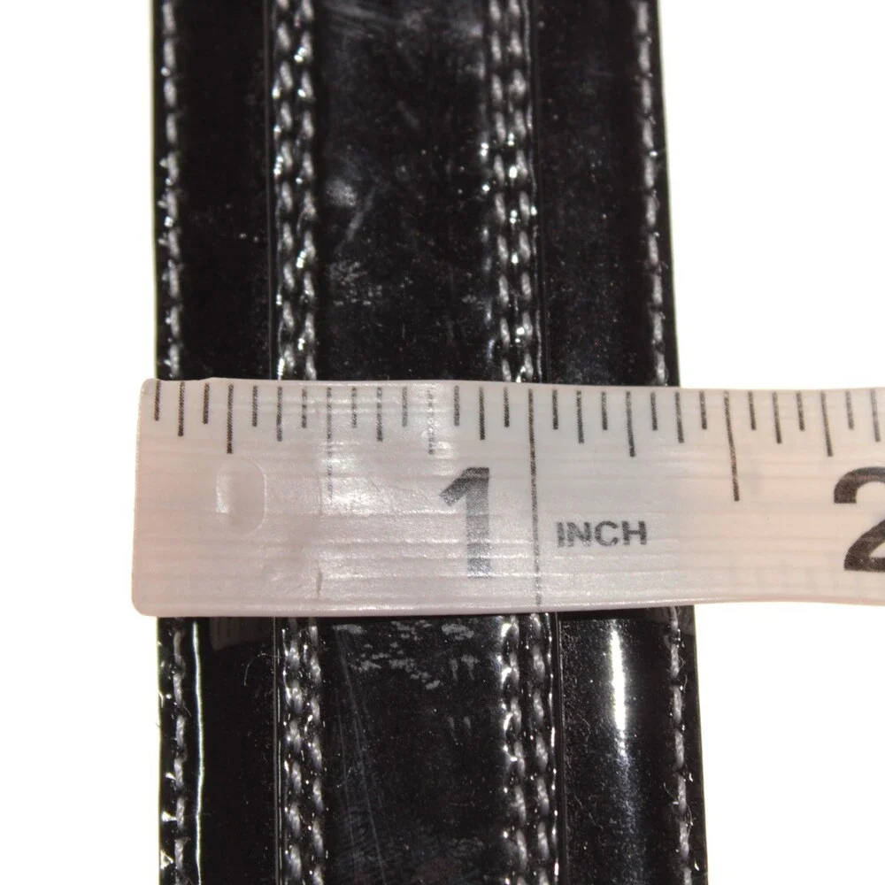 Mezlan NWT Classic Belt Size 34 US in Black Leather Made in Spain